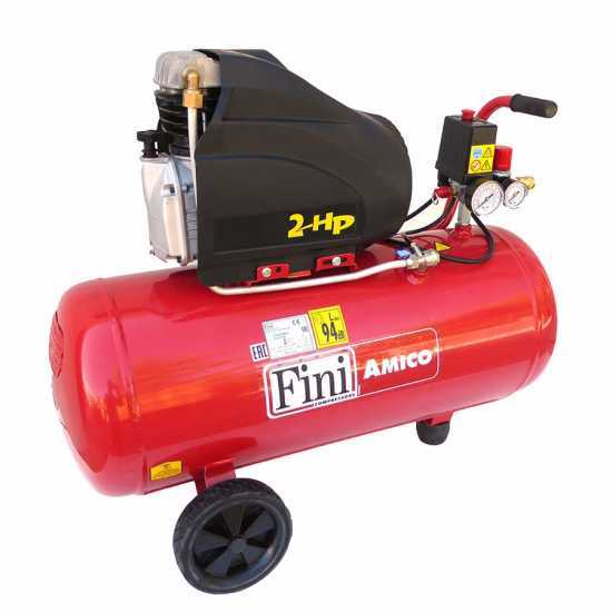 Fini Amico 50 SF 2500 - Wheeled Electric Air Compressor - 2HP Motor - 50 L