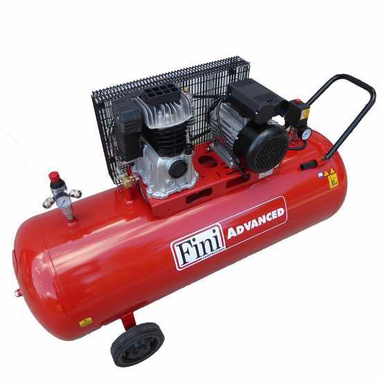 Fini Advanced MK 103-200-3M - Single-phase Electric Belt-driven Air Compressor - 3 Hp Motor - 200 L