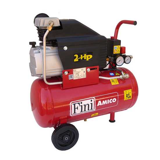 Fini Amico 25 - Single phase electric air compressor - 2 HP motor - 25 lt.