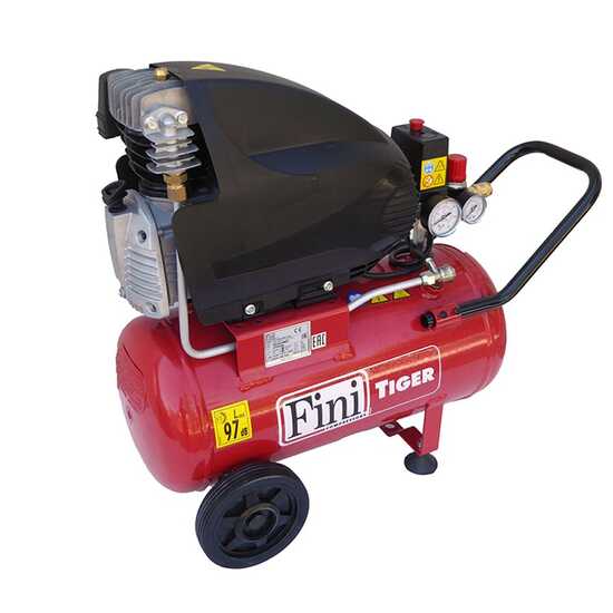 Fini Tiger MK 285 24 - Wheeled Electric Air Compressor - 2.5 Hp Motor - 24 L