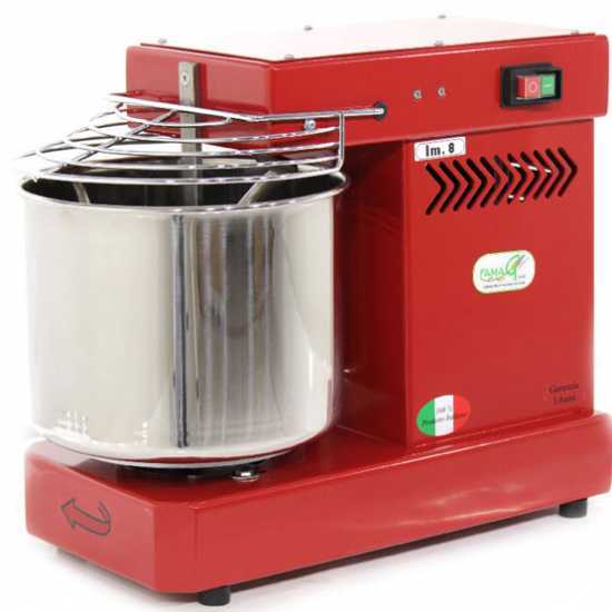 Famag IM 8/230 1 Speed Red - Spiral Mixer 8 Kg
