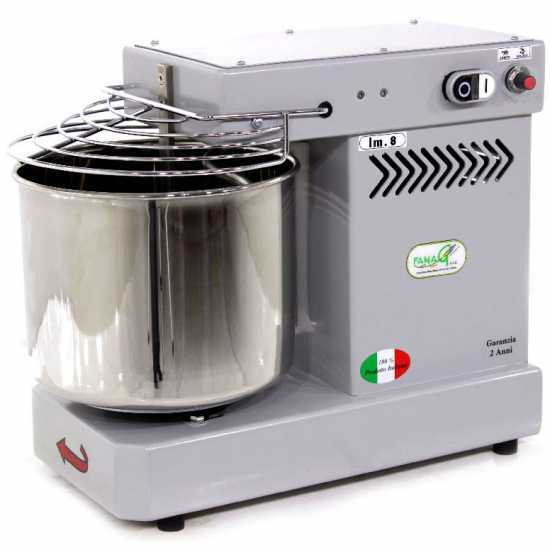 Famag IM 8/230 10 Speed Silver - Spiral Mixer 8 Kg