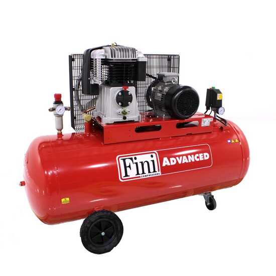 Fini Advanced BK 114-270L - Three-phase Belt-driven Electric Air Compressor - 5.5 Hp Motor - 270 L