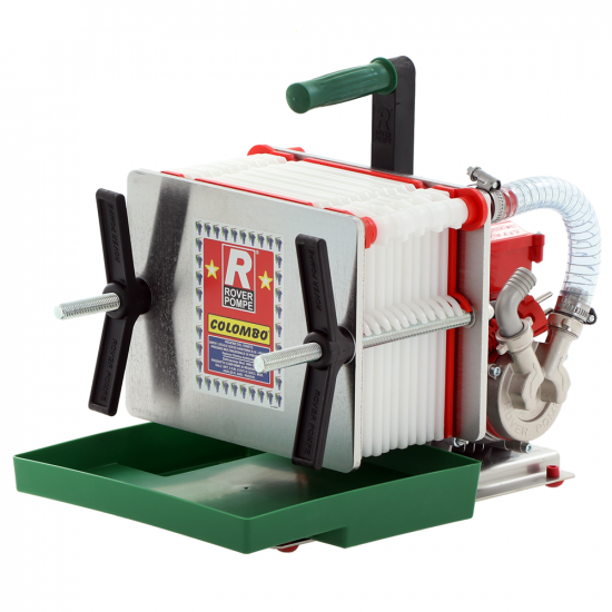 Rover Colombo 12 Inox - Wine filter with cartridges and plates - Wine pump in Novax