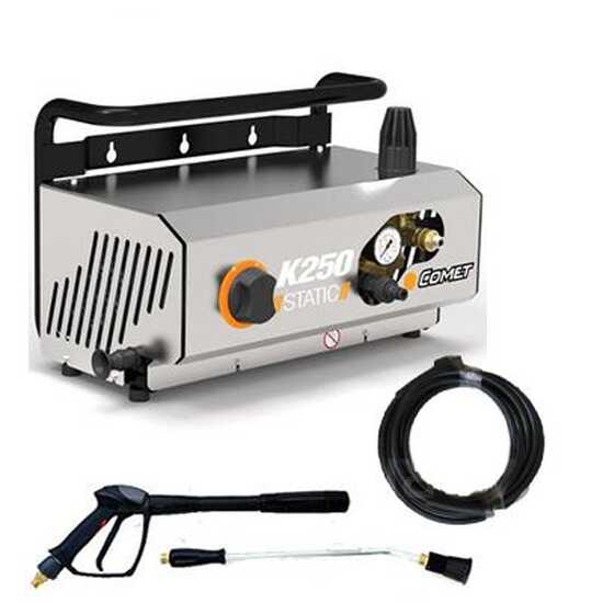 Comet K250 Static 15/170 T - Professional Cold Water Pressure Washer - Three-phase -  170 bar - 900 l/h