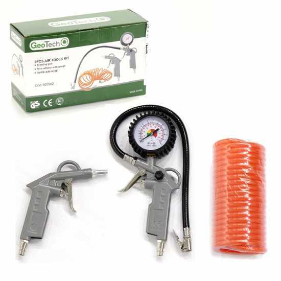 GeoTech Pneumatic Accessories Kit for Air Compressors  -3 Tools