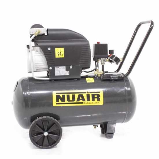 Nuair FC2/50 S - Wheeled Electric Air Compressor - 2 Hp Motor - 50 L - Compressed Air
