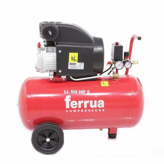 Ferrua RC 2 50 CM2 - Wheeled Electric Air Compressor - 2 Hp Motor - 50 L - Compressed Air