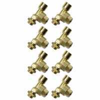 8 pcs kit: anti-drip valves for jets and sprayers - 3/8 MG - 3/8 GF joint