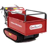 GeoTech Pro GeoPorter 530E BS Hydro Motor Wheelbarrow - 10 HP - Hydraulic dumper skip - 500 Kg loading capacity