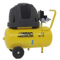 ABAC Pole Position B15 - Wheeled Electric Air Compressor - 1.5 Hp Motor - 24 L Oilless