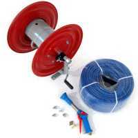 100 mt spraying hose reel &ndash; 40 bar &ndash; with handgun for tall trees