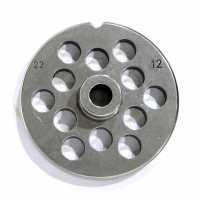 Reber Die Plate model TC 22 - 12 mm holes -  Die Plate for Meat Grinder - Die Plate Diameter 82 mm