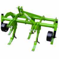 AgriEuro 170 Standard Series 5 Tynes Tractor-mounted Ripper - With Steel Gauge Wheels
