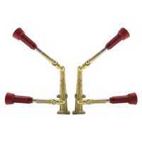 Pair of treatment brass spray guns with 2 + 2 nozzles