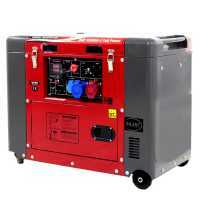 GeoTech Pro DGP8500SE-3 - 6 kW Wheeled Silenced Diesel Power Generator with AVR - DC 5.5 kW Full-Power