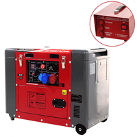 GeoTech Pro DGP8500SE-3 - 6 kW Wheeled Silenced Power Generator with AVR - DC 5.5 kW Full-Power + Single-phase ATS