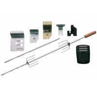 Spit Roaster Kit with Motor, Batteries, Mounting Brackets and Spit