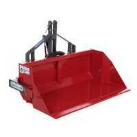 GeoTech 140 cm - Tractor-mounted Hydraulic Loader Bucket - Medium-Heavy Series - 500 Kg Loading Capacity