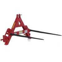 GeoTech - Tractor-mounted loading forks for hay Bales - 3-point hitch tractor connection