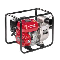Honda WB30 Petrol Water Pump with 80 mm fittings - 3'', self-priming