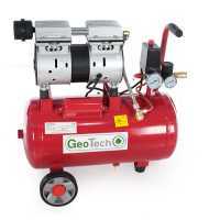 GeoTech S-AC 24.8.10 - Silenced Electric Air Compressor - Oilless 24 L - 1HP motor