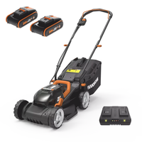 Worx WG779E - Battery-powered Lawn Mower - 2x20V/2,5Ah -  34 cm Cutting Width