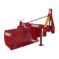 GeoTech DL120 Tractor-mounted Grader Blade - 360&deg; Rotation and Adjustable Arm