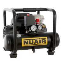 Nuair SIL 244/6 - Portable Electric Air Compressor - 1.5 Hp Motor - 6L Oilless