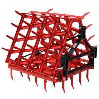 AgriEuro EPPR60 heavy-duty reinforced fixed tooth harrow -  portable / towed - 60 teeth - 300 cm