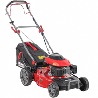 GeoTech Pro S46-140BG Petrol Lawn Mower - Self-propelled 2 in 1: Grass Collection + Rear Discharge