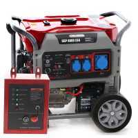 GeoTech PRO GGP 8000 ESA - 6.5 kW Wheeled Power Generator with AVR and Electric Start - DC 6 kW Single-phase