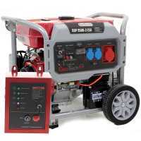 GeoTech Pro GGP 9500-3 ESA - 7.8 kW Wheeled Power Generator with AVR and Electric Start - DC 7.5 kW + ATS