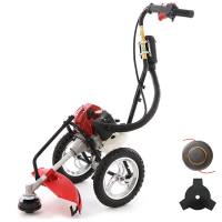 GeoTech WBC 520 - Fuel-mix wheeled push Brush cutter