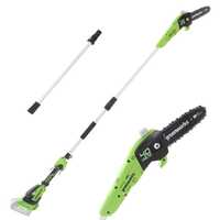 Greenworks G40PSF Battery-powered Pruner, 40V - Backpack, with Extension Pole - BATTERY AND BATERY CHARGER NOT INCLUDED