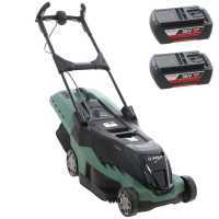 BOSCH AdvancedRotak 36-660 Electric Battery-powered Lawn Mower - 2 2Ah Lithium-ion Batteries - Grass Collector