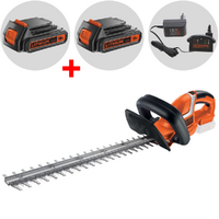 Black &amp; Decker GTC1845L20-QW Battery-powered Hedge Trimmer 18V 2Ah Battery + Free 18V 2Ah battery - 45 cm Blade