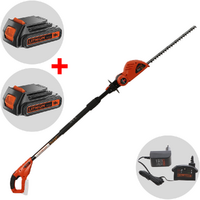 Black &amp; Decker GTC1843L20-QW Battery-powered Hedge Trimmer on Extension Pole 18V 2Ah Battery + Free 18V 2Ah battery