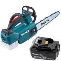Makita DUC254C - 18V 3Ah Battery-powered Electric Chainsaw - 25 cm Carving Blade