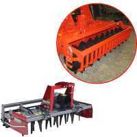 RM225 Power Harrow - 225 cm Working Width - 20 Blades Heavy Series - PACKER Roller