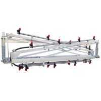 galvanised mechanical weed control bar 12 m, 24 membrane jets