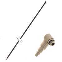 Sliding black pole for pneumatic tools - Fixed - in light aluminium, 200 cm