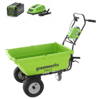 Greenworks G40GC Garden Cart Electric Power Wheelbarrow 40V - 4Ah/40V