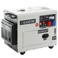 Blackstone SGB 8500 D-ES FP - 6.3 kW Silenced Diesel Power Generator with AVR - DC 6 kW Full-Power