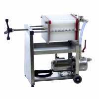 Enotecnica Pillan AF20 - Wheeled Wine Carton Filter - Stainless Steel Pump
