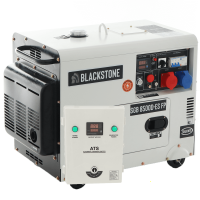 Blackstone SGB 8500 D-ES FP - 6.3 kW Silenced Diesel Power Generator with AVR - DC 6 kW Full-Power + ATS