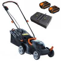 Worx WG779E.1 Battery-powered Electric Lawn Mower - 2 X 20 V 4Ah Batteries