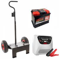 Full kit: Volpi trolley + 60Ah battery + Telwin Touring 18 battery charger