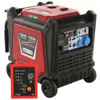 Geotech-Pro PTGA 9000 - 7.5 kW Wheeled Silenced Petrol Power Inverter Generator - DC 7 kW Single-phase + ATS