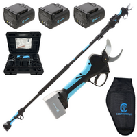 Campagnola Stark XL - Electric Pruning Shear on 230 cm Pole - 21.6V 2.5Ah - 3x 21.6V 2.5 Ah - 40mm Cutting diameter